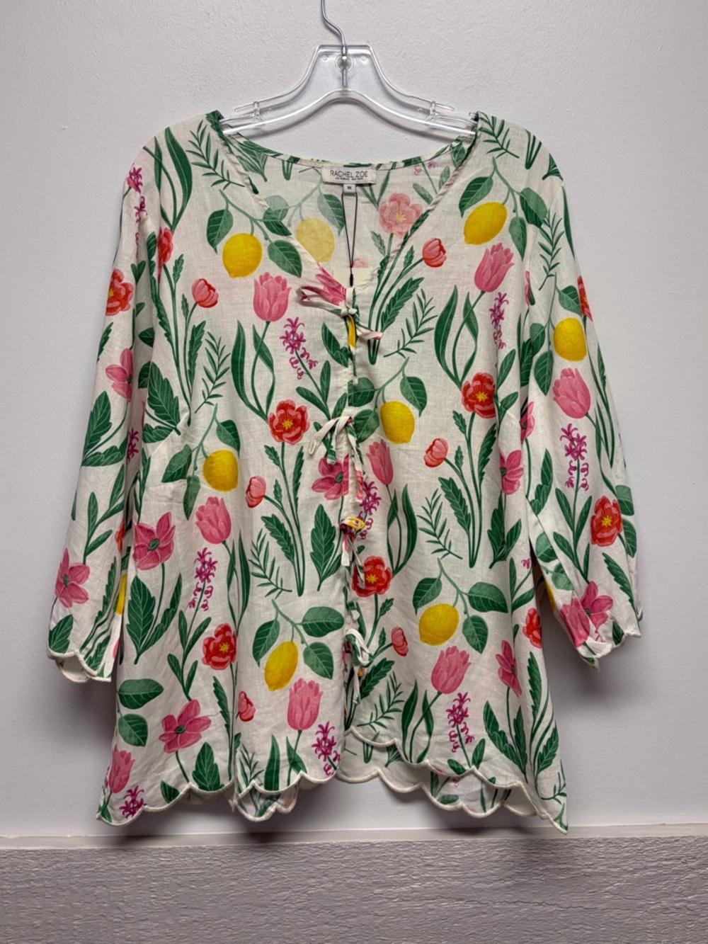 NWT Rachel Zoe Linen Blend Top